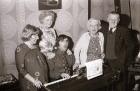 Pensioners enjoy the party
