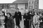 Crowds in demo against Tory policy