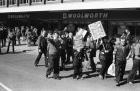 Crowds in demo against Tory policy