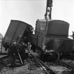 Wagons pile-up delays trains